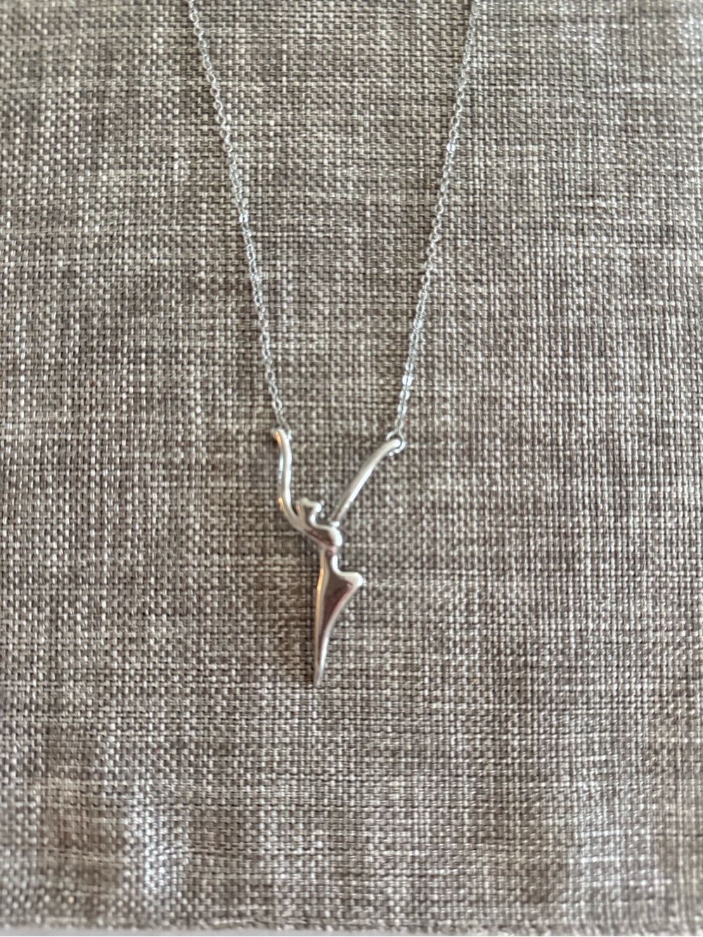 Beautiful Silver Cirque du Soleil dancer necklace
